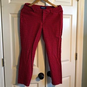 Old Navy red stretchy pants